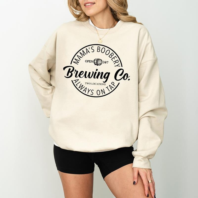 Breastfeeding Sweatshirt, Mamas Boobery Sweatshirt, Nursing Sweatshirt, New Mom Gift, Baby Shower Gift, Funny Mom...
