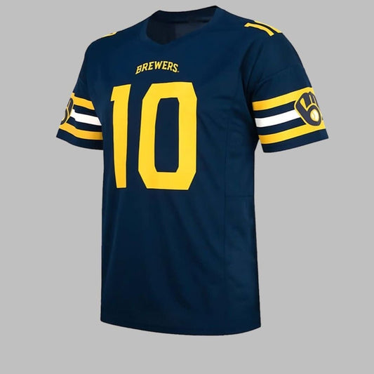 Brewers Football Jersey 2025 Giveaway - Grishko.com T-Shirts, Hoodie, Sweatshirt | WearSparks.com (Image 1)