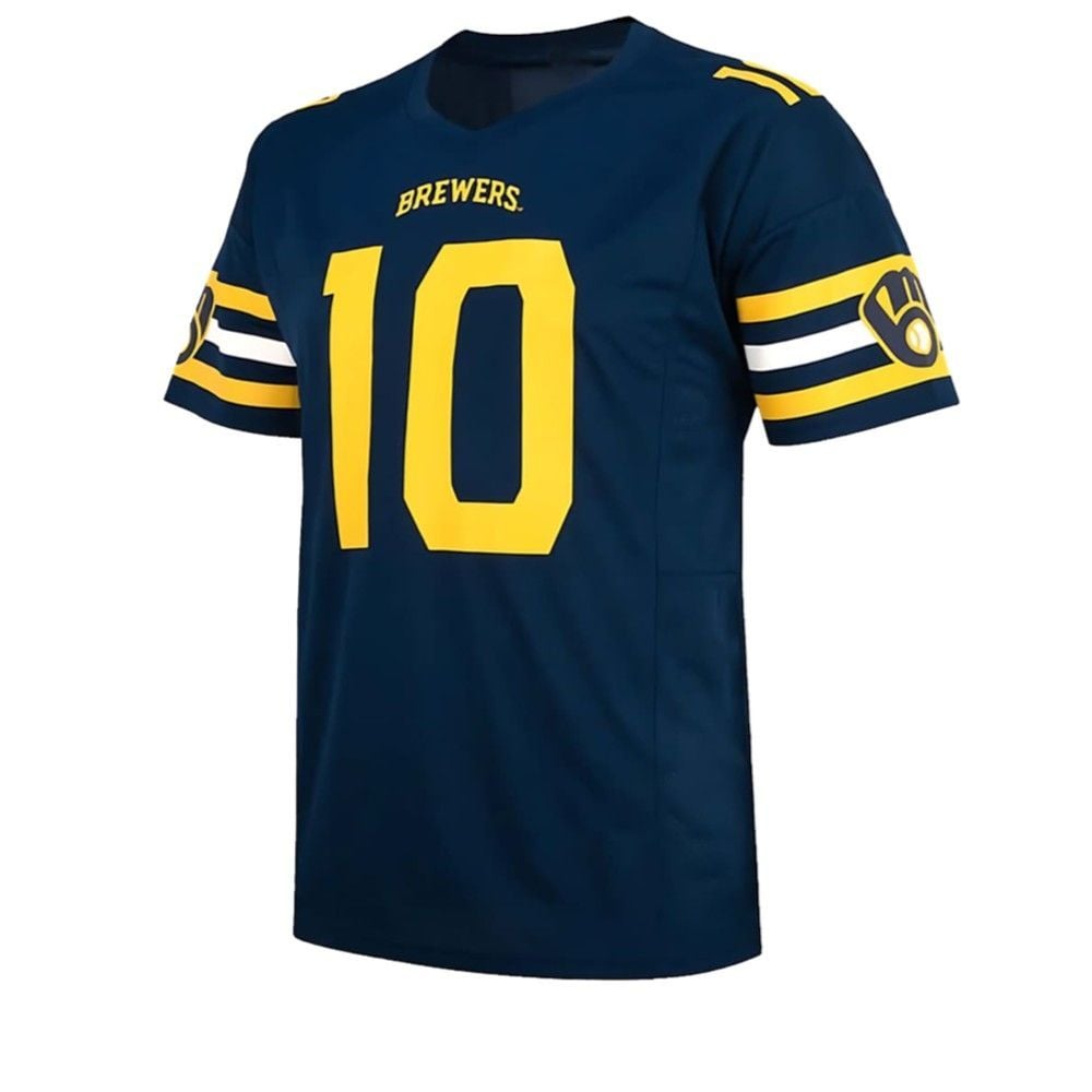 Brewers Football Jersey 2025 Giveaway - Grishko.com T-Shirts, Hoodie, Sweatshirt | WearSparks.com (Image 2)