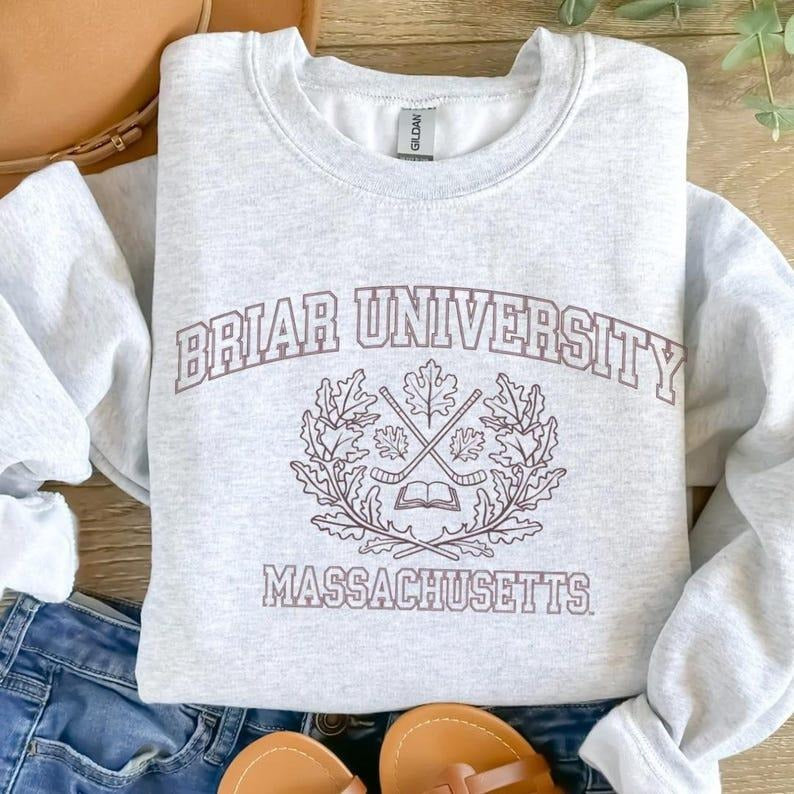 Briar University Sweatshirt | Romantasy | Bookish Clothing, BookTok Merch, Perfect for Book Lovers, bookworms, dark...