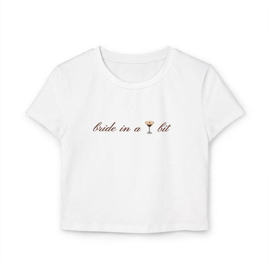 Bride in a Tini Bit Women's Baby Tee (Espresso Martini) Hoodie, Sweatshirt | WearSparks.com