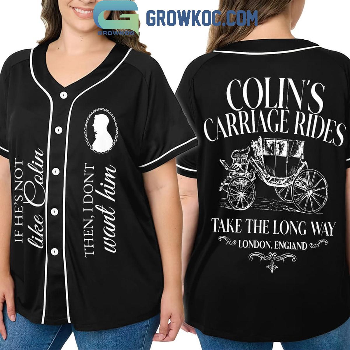 Bridgerton Colin’s Carriage Rides Take A Long Way Personalized Baseball Jersey
