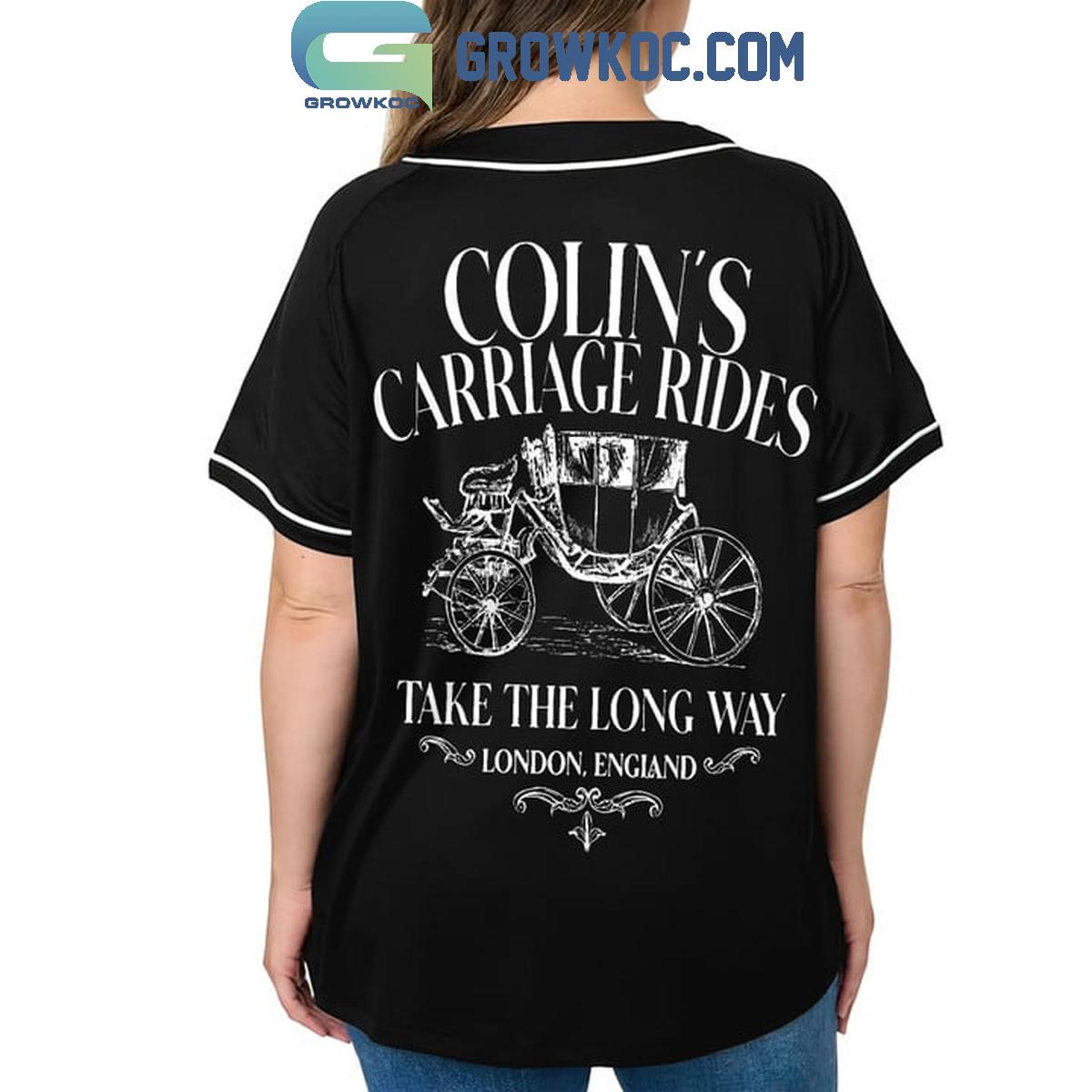 Bridgerton Colin’s Carriage Rides Take A Long Way Personalized Baseball Jersey