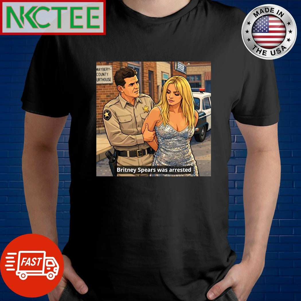 Britney Spears was arrested – anime tee