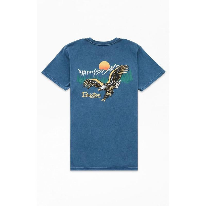 Brixton Men's Glacier Standard T-Shirt - Multicolor Hoodie, Sweatshirt | WearSparks.com