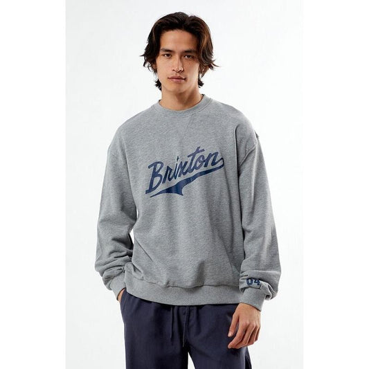 Brixton Men's The League Broken In Crew Neck Sweatshirt T-Shirts, Hoodie | WearSparks.com