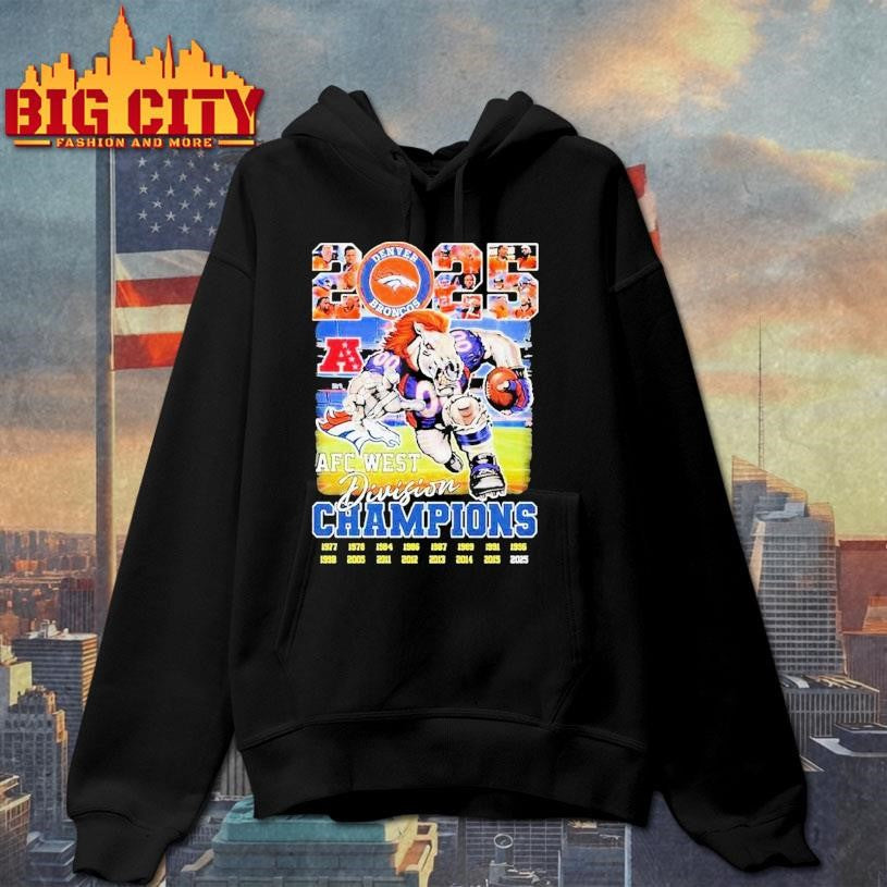 Broncos Country Afc West Division Champions 2025 Mascot Shirt