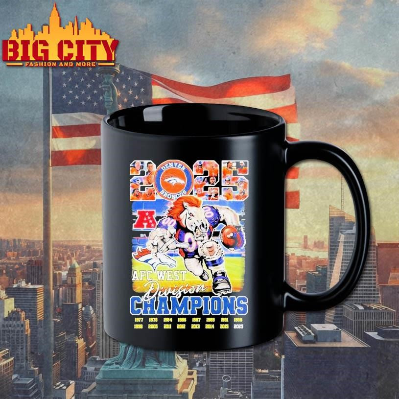 Broncos Country Afc West Division Champions 2025 Mascot Shirt