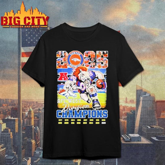 Broncos Country Afc West Division Champions 2025 Mascot Shirt