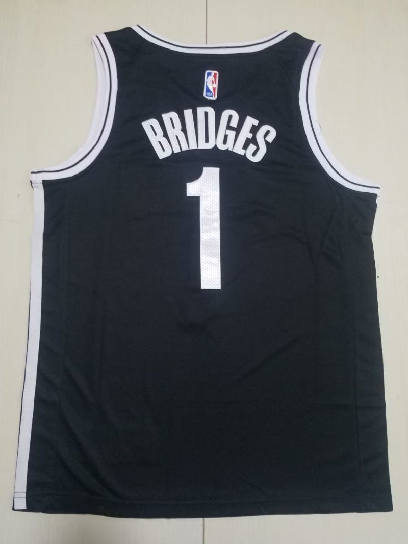 Brooklyn Nets #1 Mikal Bridges Nets 1 Black s-xxl Style 1