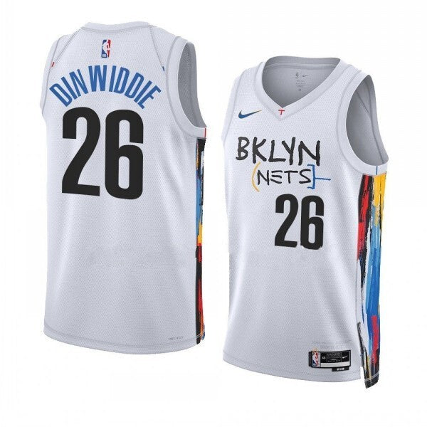 Brooklyn Nets #26 Spencer Dinwiddie City Edition 2022-23 White Swingman