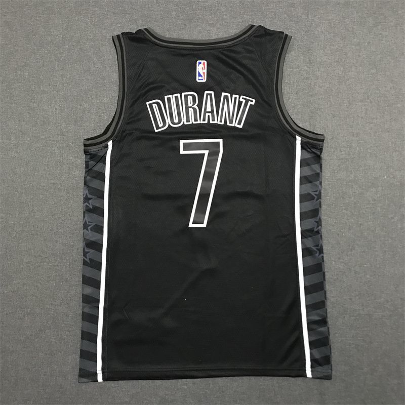 Brooklyn Nets #7 Kevin Durant 22-23 New Season New Nets 7 # Kevin · Durant Statement Edition Black Jersey Style 1