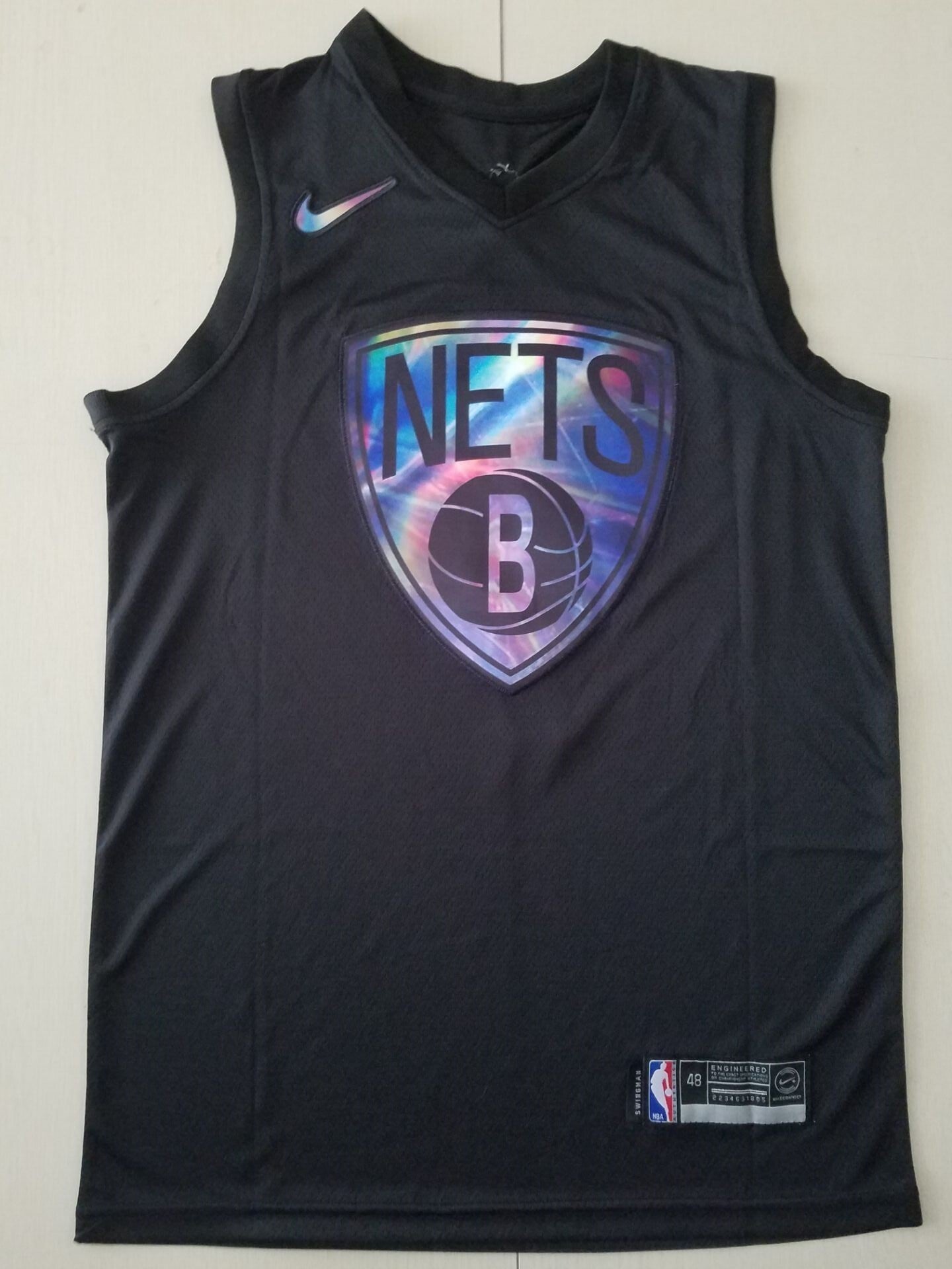 Brooklyn Nets #7 Kevin Durant Black Rainbow S-XXL Style 2