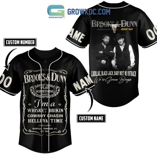 Brooks & Dunn Play Something Country Personalized Baseball Jersey