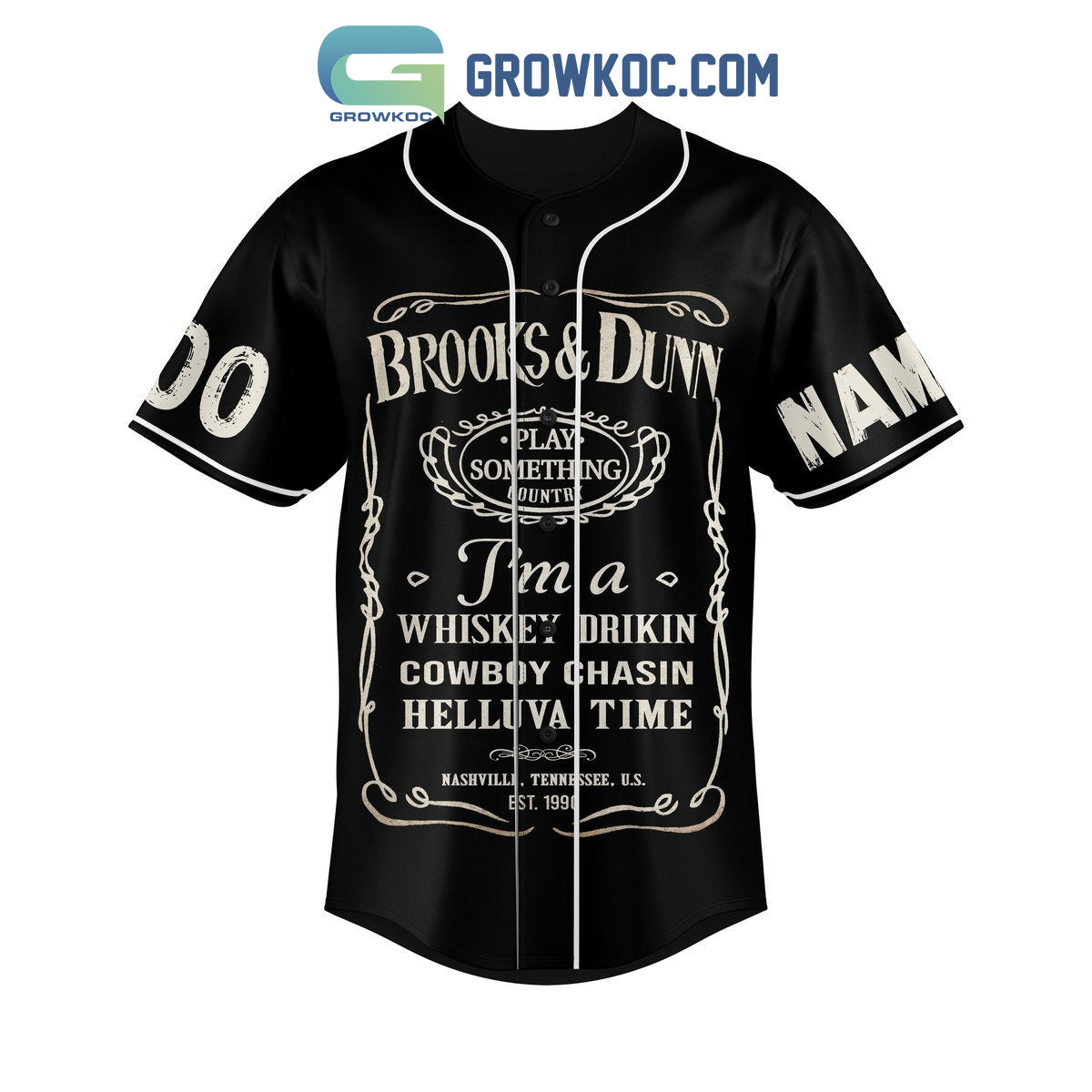 Brooks&Dunn Reboot Tour We’re Gonna Boogie Personalized Baseball Jersey