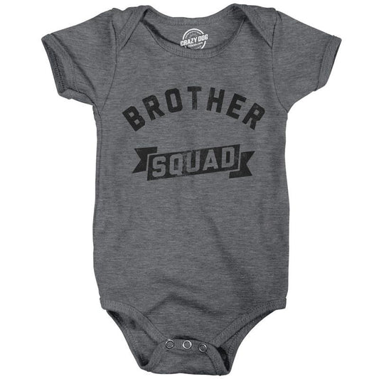 Brother Squad Baby Bodysuit Awesome Bro Sibling Joke Jumper For Infants Funny Baby Onesies Funny Brother Onesie Novelty...
