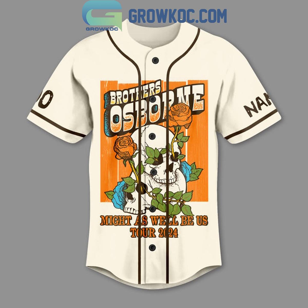 Brothers Osborne Night As Well Be Us Tour 2024 Fan Personalized Baseball Jersey