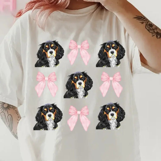 Black/Brown King Charles Spaniel Shirt ~ Unisex Apparel Relaxed Fit Printed In The USA Clothing Womenswear Casual Comfort...