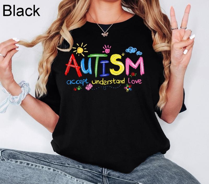 Brushstroke Autism Shirt Autism Awareness Shirt Autism Puzzle Pieces Shirt Autism Shirt Autism Month Teeautism Support...