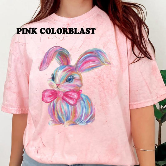 Brushstroke Bunny Shirt ~ Unisex Apparel Relaxed Fit Printed In The USA Clothing Womenswear Casual Comfort Cotton Top...
