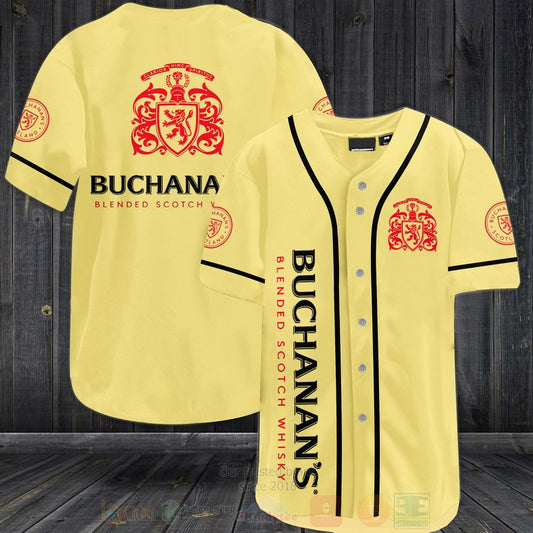 FASHION Buchanans Blended Scotch Whisky Baseball Jerseys Botton Shirt