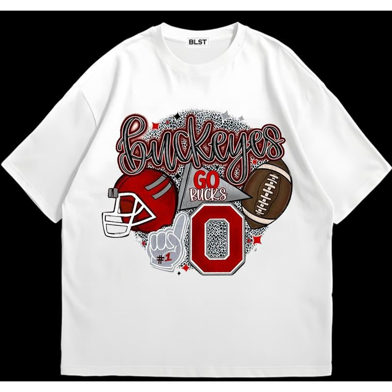 Buckeyes Ohio State Shirt T-Shirt Cotton Comfort Perfect Everyday Tee HipHop Graphic Hoodie, Sweatshirt | WearSparks.com