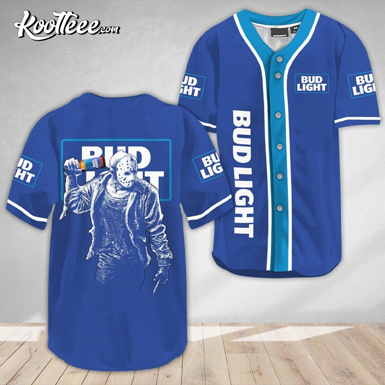 Bud Light Jason Voorhees Friday The 13th Baseball Jersey