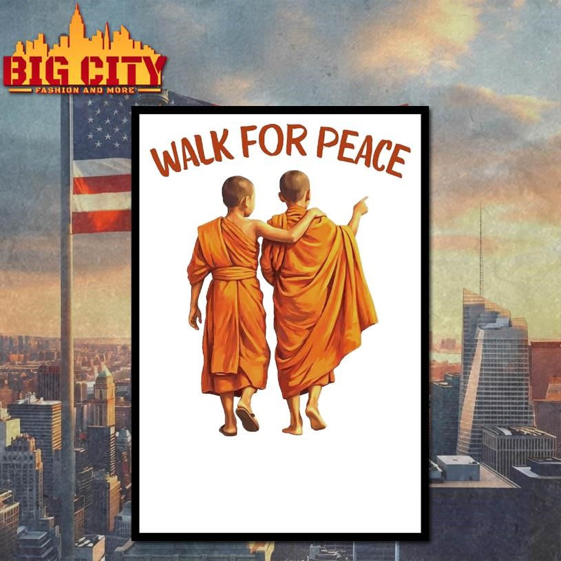 Buddhist Monk Walk For Peace shirt