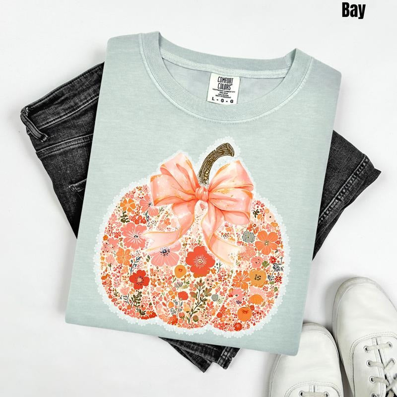 Buds & Blossoms Pumpkin Comfort Colors T-Shirt 'NLB' Hoodie, Sweatshirt | WearSparks.com