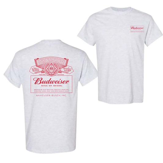 Budweiser King Of Beers 2 Sided T Shirt, Budweiser T-Shirt For Men, For Women, Trendy Shirt Hoodie, Sweatshirt