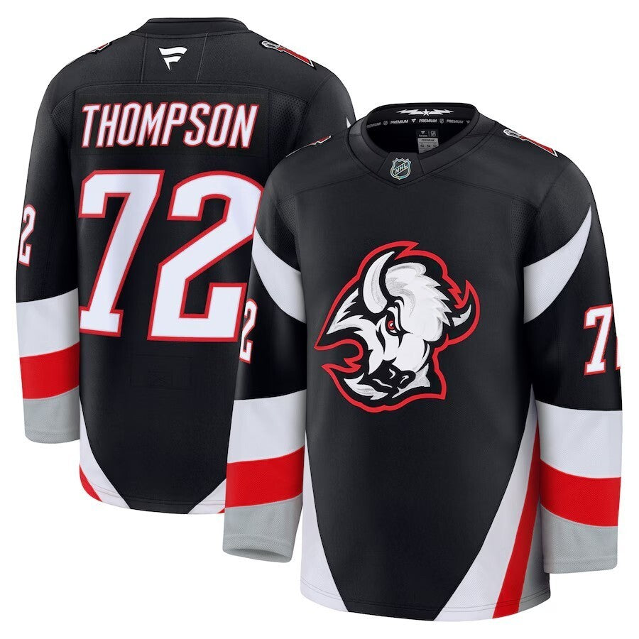 Buffalo Sabres #72 Tage Thompson Alternate Premium Jersey - Black