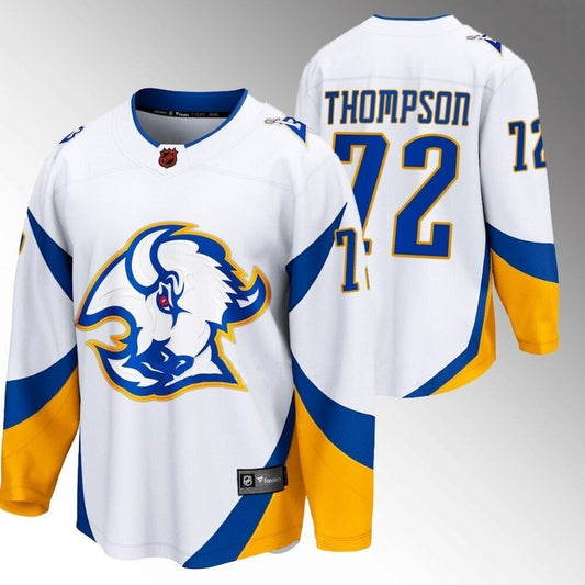 Buffalo Sabres #72 Tage Thompson white 2022 special edition 2.0 breakaway retro jersey