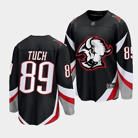 Buffalo Sabres #89 Alex Tuch black goathead alternate premier jersey