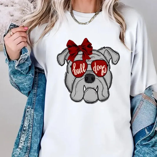 Bulldogs Mascot School Spirit T Shirt, Bulldogs Sports Shirts, Sports Shirt, School Sports Tee, Game Day, Bulldog Spirit,...