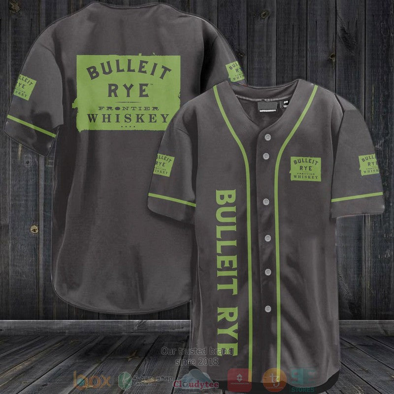 Bulleit Rye Frontier Whiskey black Baseball shirt