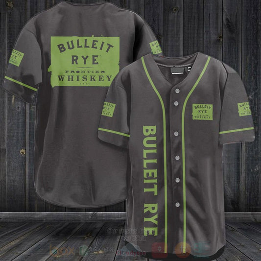 FASHION Bulleit Rye Whiskey Baseball Jerseys Botton Shirt