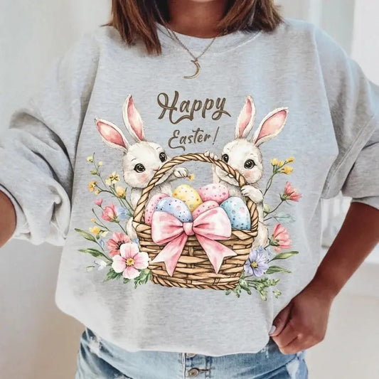 Bunny Basket DTF Transfers - THIS IS NOT A SHIRT Hoodie, Sweatshirt | WearSparks.com