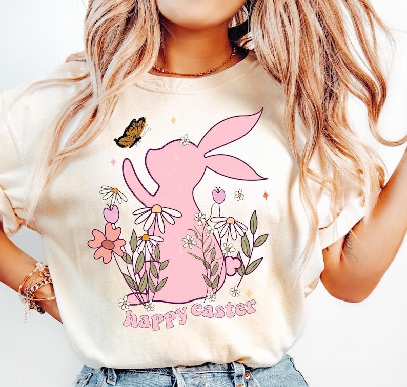 Bunny Easter Shirt-sweatshirt-hoodie, Easter tshirt, Easter Shirt, Happy Easter sweatshirt, Easter Bunny Rabbit hoodie,...