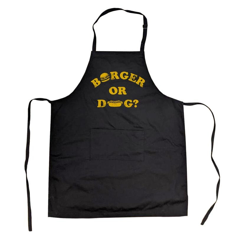 Burger Or Dog T Funny Grilling Cookout Party Novelty Kitchen Accessories Funny Graphic Kitchenwear Sarcastic  Funny Food ...