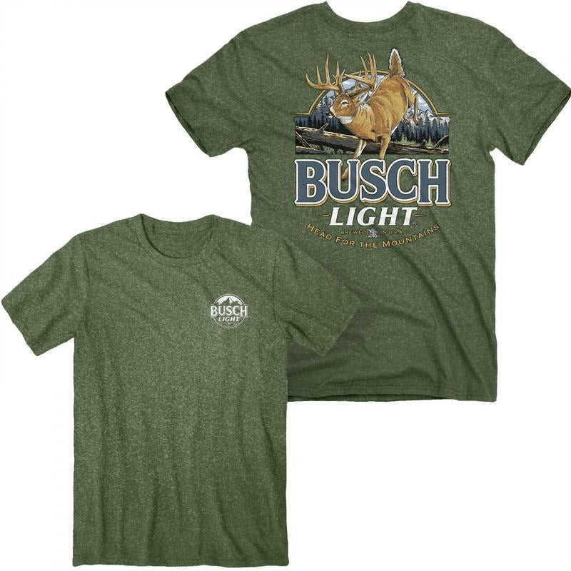 Busch Light Deer Label Front and Back Print T-Shirt Hoodie, Sweatshirt | WearSparks.com