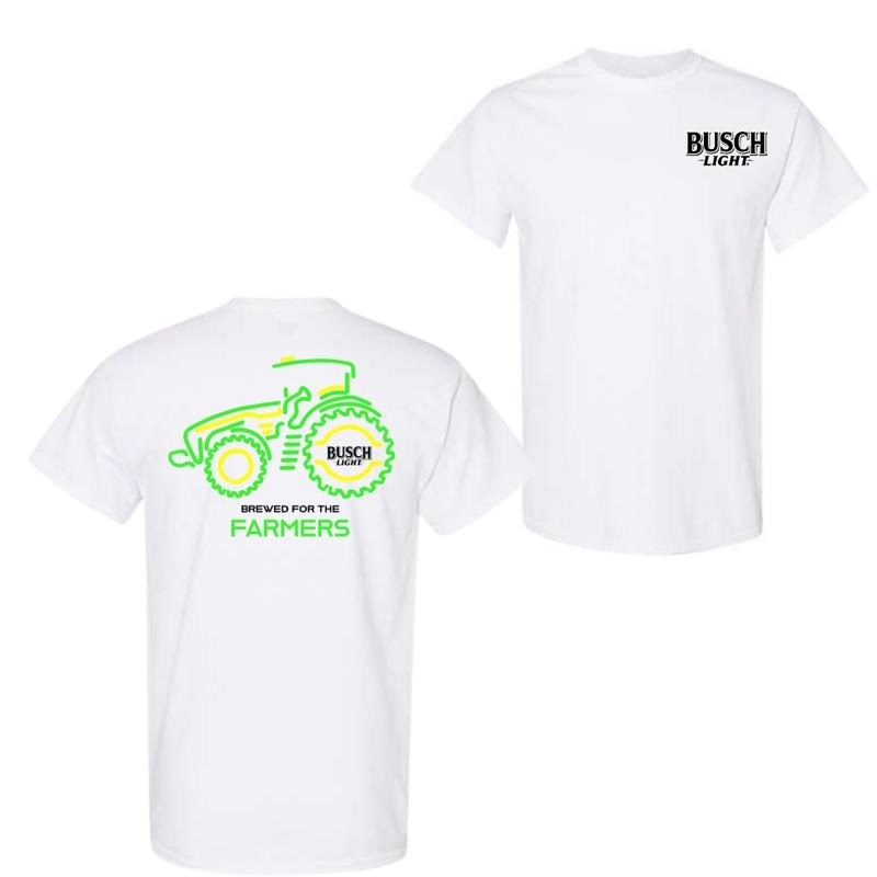 Busch Light Farmers Tractor 2-sided T-Shirt Sweatshirt Hoodie | WearSparks.com