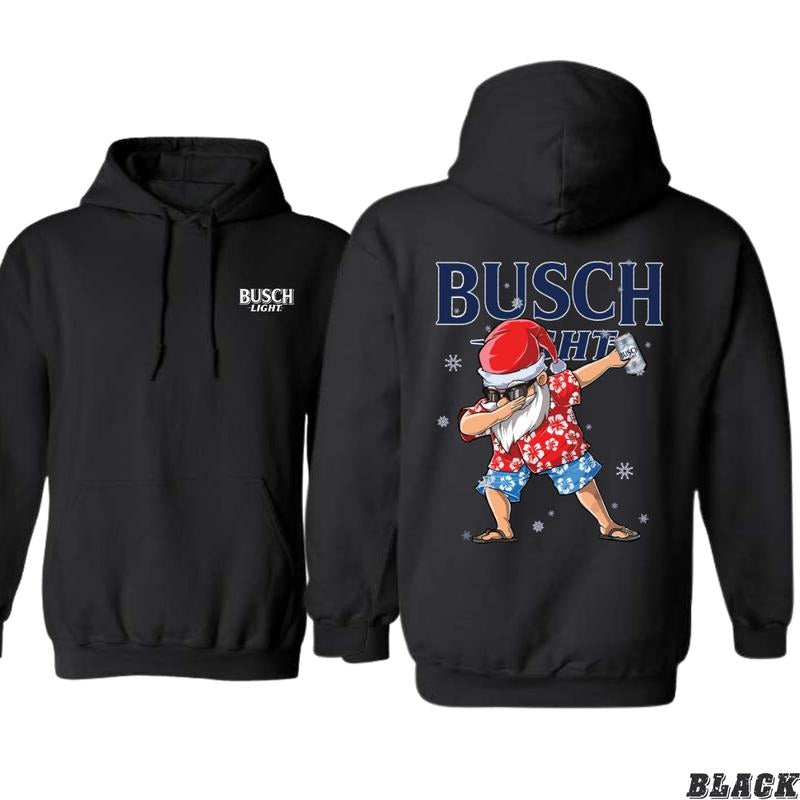 Busch Light Hoodie - Fun Santa Dab Design for Festive Christmas Cheer, Unisex Sweatshirt for Men - Menswear, Sweatshirts...