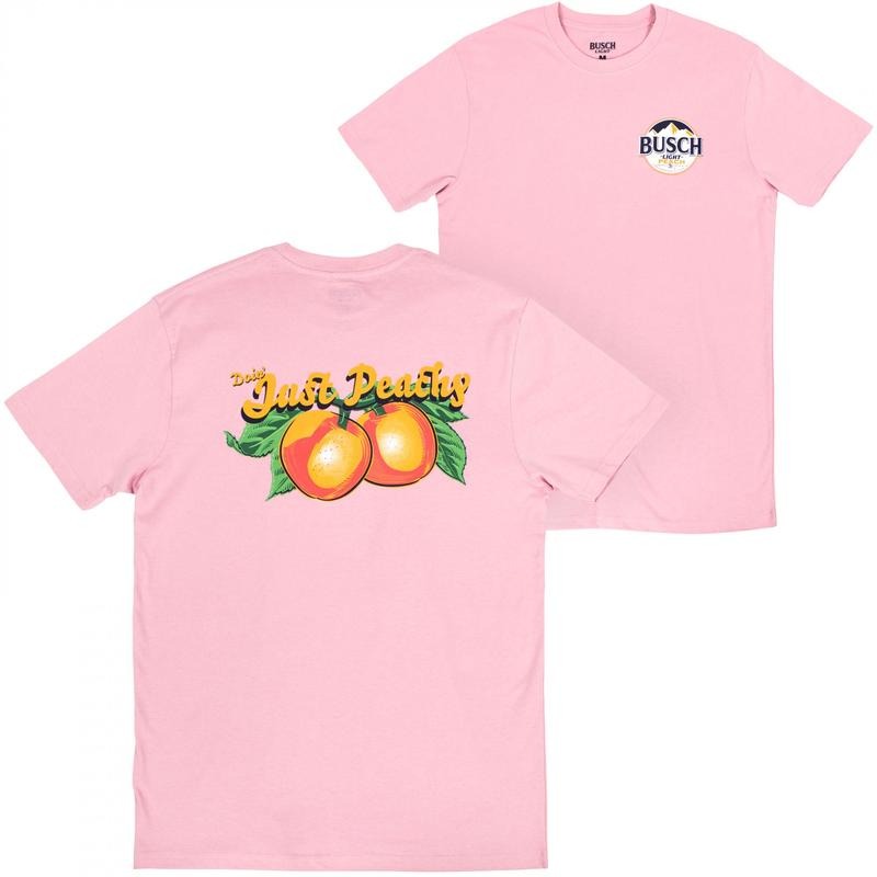 Busch Light Just Peachy Front and Back Print T-Shirt Hoodie, Sweatshirt | WearSparks.com