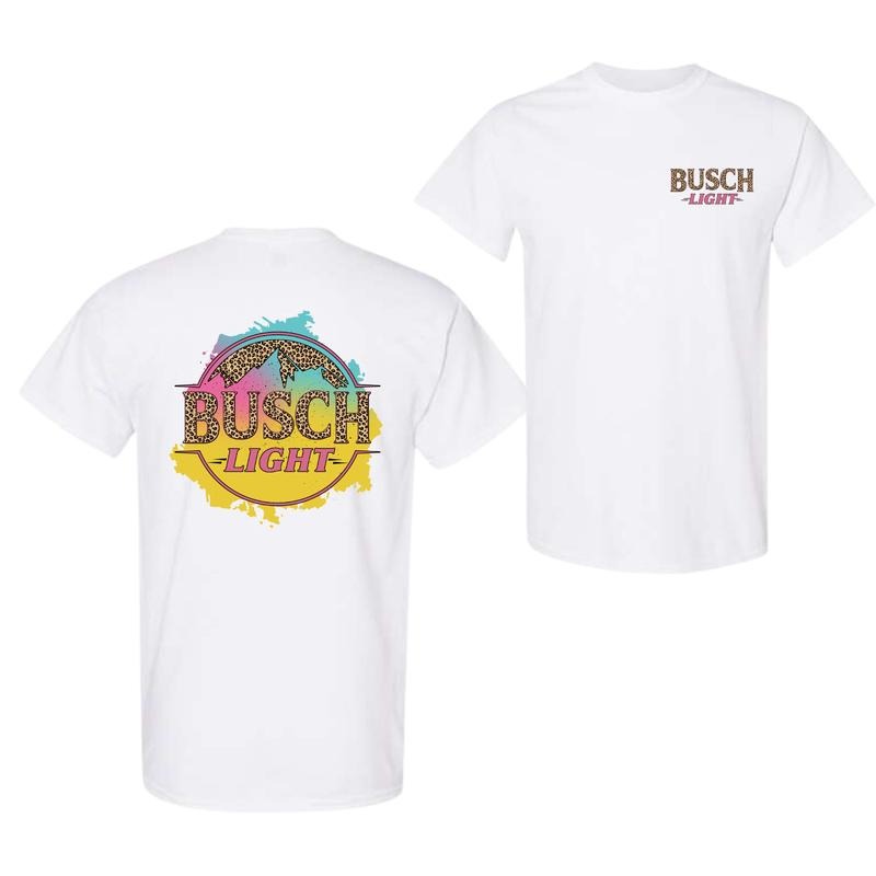 Busch Light Leopart Logo Double Side T-Shirt Sweatshirt Hoodie, Busch Light T-Shirt For Men And Women, Trendy Shirt