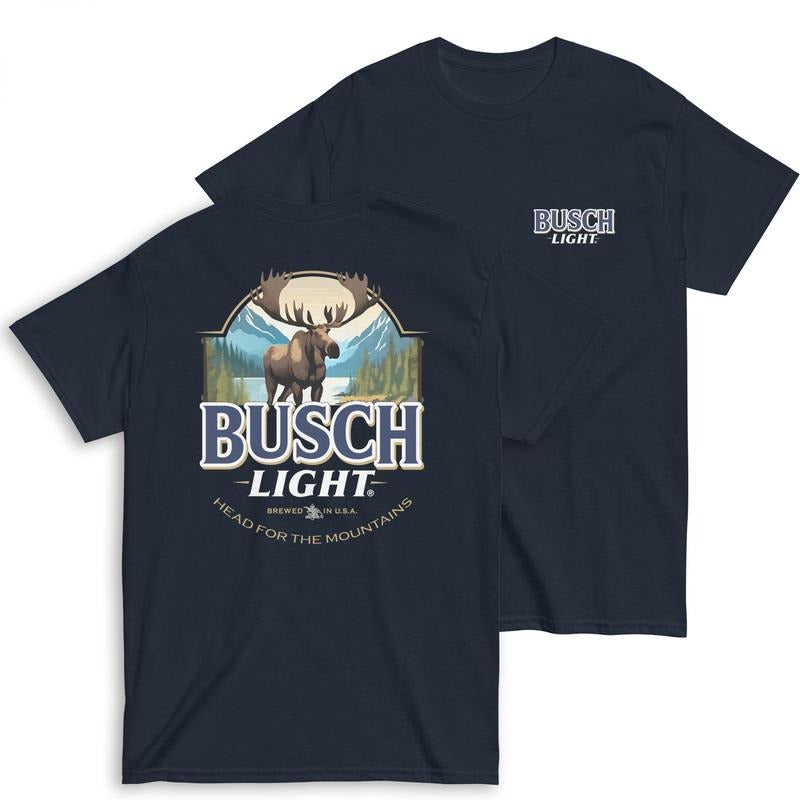 Busch Light Moose Head for the Mountains T-Shirt Hoodie, Sweatshirt | WearSparks.com
