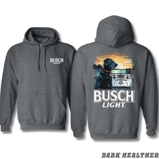 Busch Light Outdoor Adventure Hoodie - Perfect for Nature Lovers and Dog Enthusiasts Menswear Sweaters T-Shirts, Sweatshirt
