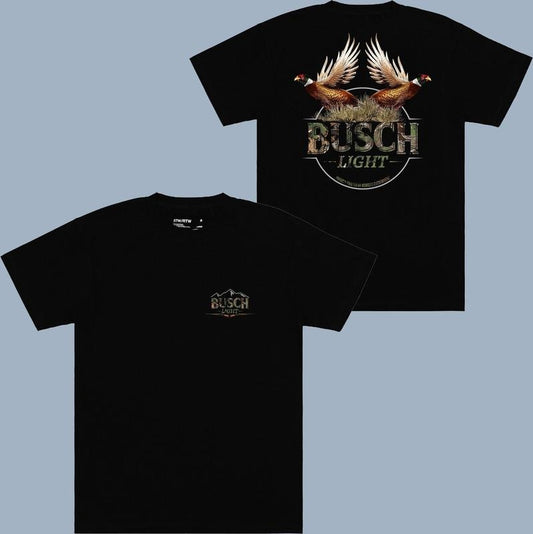 Busch Light Pheasant Camo T-shirt, Adventure-ready Clothing, Diverse Fashion Choices, All Sizes Available, Color...