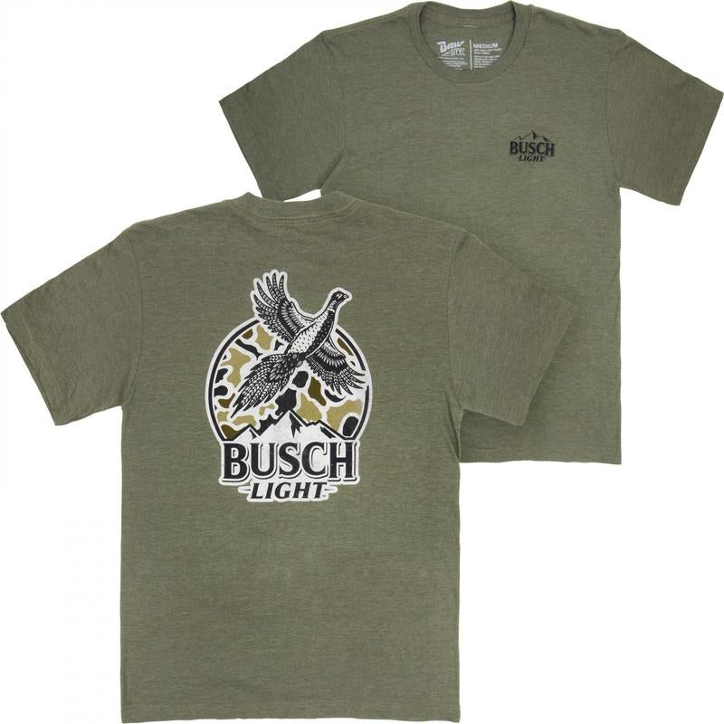 Busch Light Pheasant Hunting Camo Logo Forest Green T-Shirt Hoodie, Sweatshirt | WearSparks.com