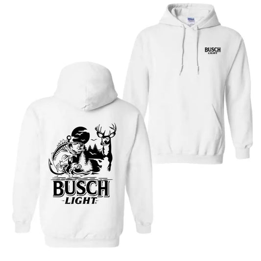 Busch Light Sand Hoodie - Hoodies for Country Girls, Hunting & Fishing Graphic, Outdoor Adventure Hoodie T-Shirts, Sweatshirt