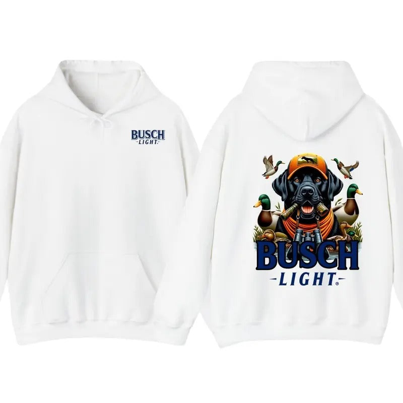 Busch light Duck And Dog Hunting T-Shirt, Hunting Dog Christmas Hoodie, Ideal for Outdoor Enthusiasts and Dog Lovers,...